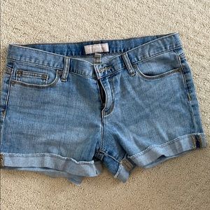 BR cropped jean shorts